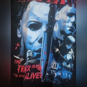 New Michael Myers Halloween Horror Tee‎ Large